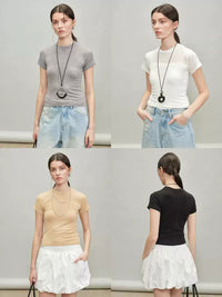 Reverse Stitch Slim Tops_BDHL7286