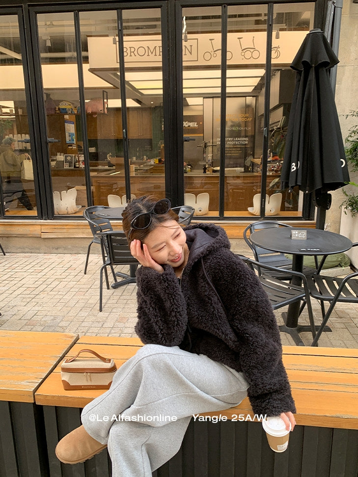 Hooded Zip-Up Short Jacket_BDHL8046