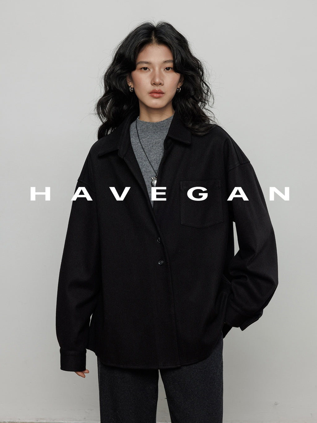 燈芯絨長袖襯衫_BDHL7970