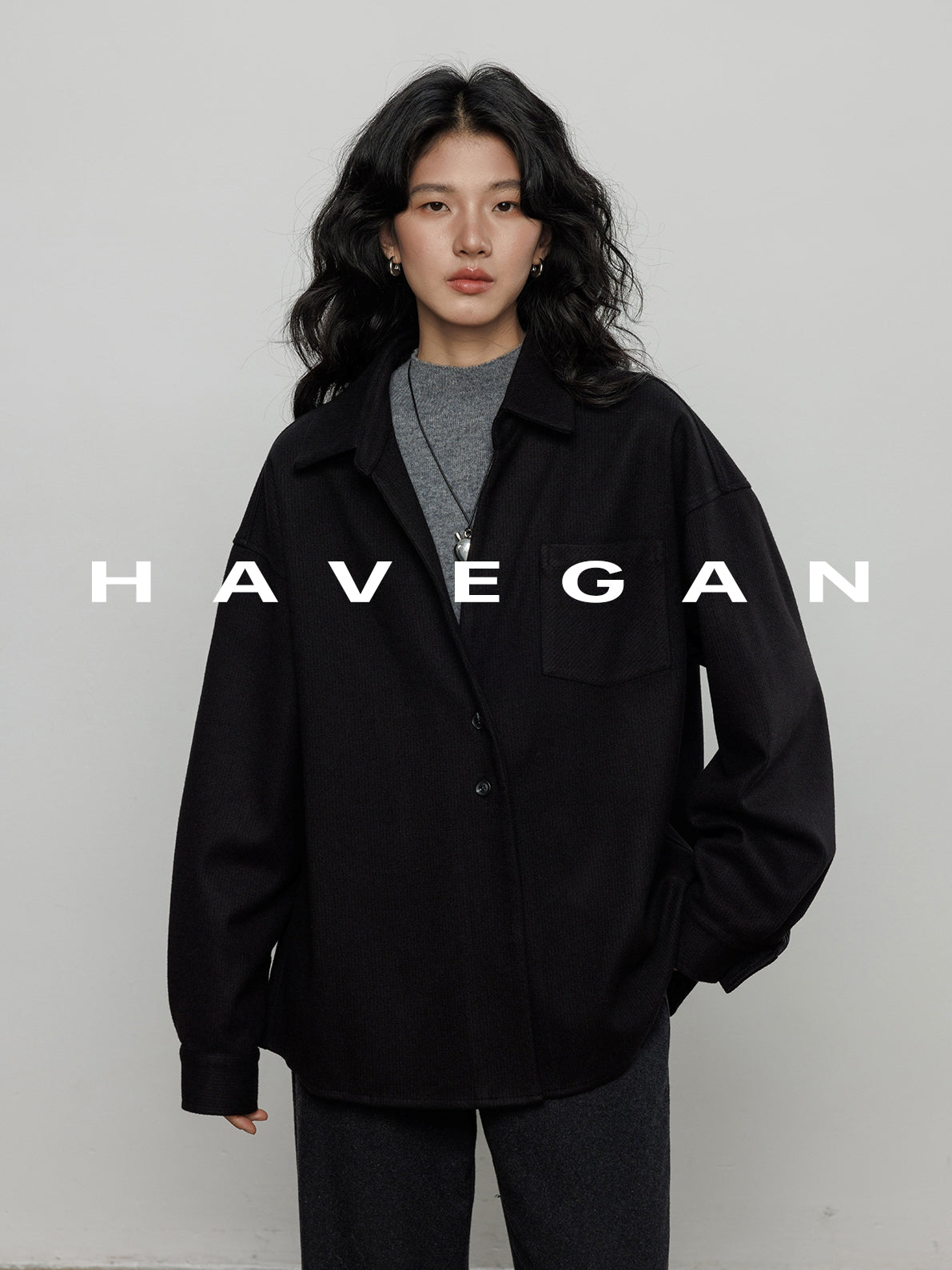 燈芯絨長袖襯衫_BDHL7970