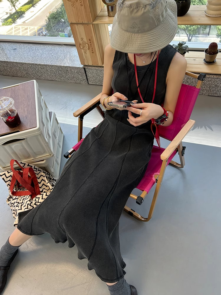 魚尾無袖連身裙_BDHL7407