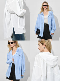 Hooded Loose-Fitting Casual Blouse_BDHL7011