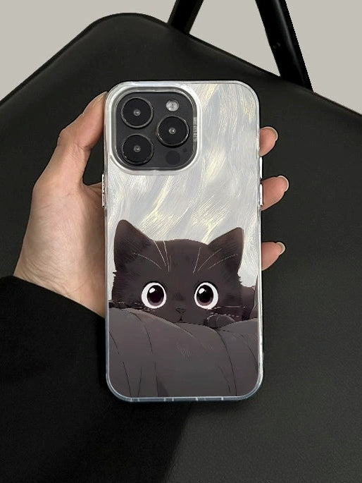 黑貓珍珠手繩適用於 iPhone 手機殼_BDHL7831