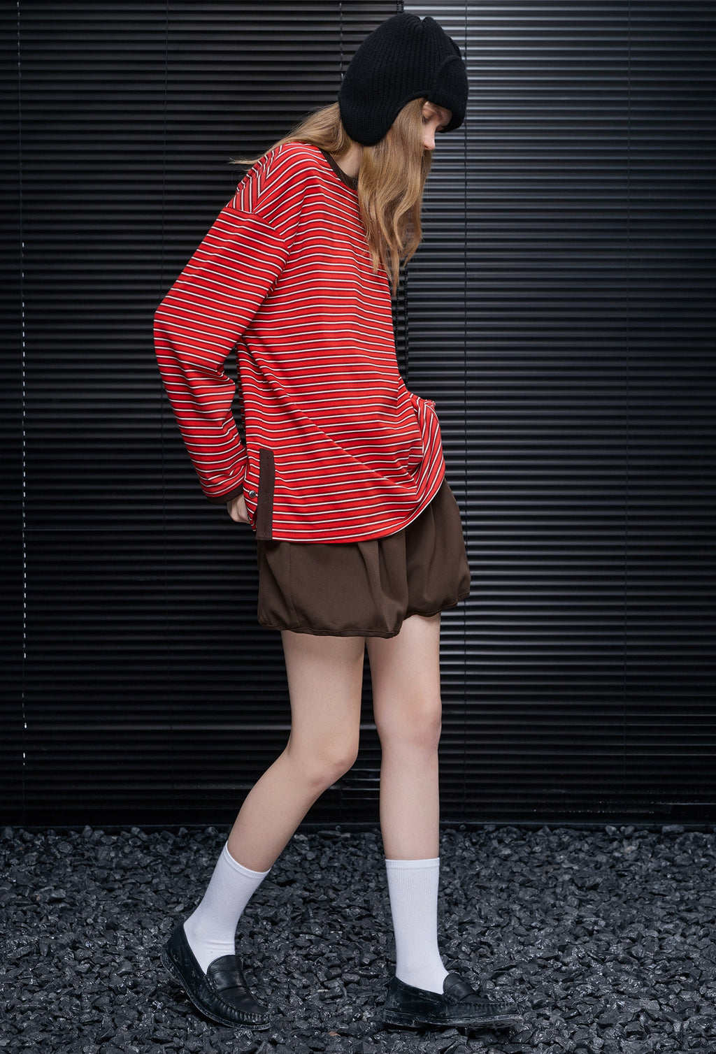 Striped Long-Sleeved T-Shirt_BDHL8173