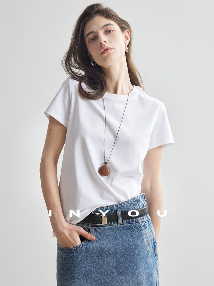 Straight Shoulder T-Shirt_BDHL7179