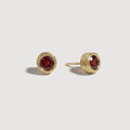 Bezel Stone Stud Earrings_BDHL8466