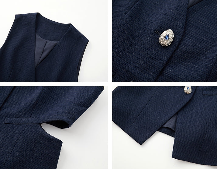 Design Button Waist Hollow Vest_BDHL7537