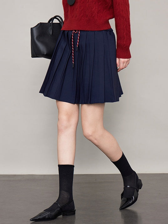 College String Pleated Skirt_BDHL6618