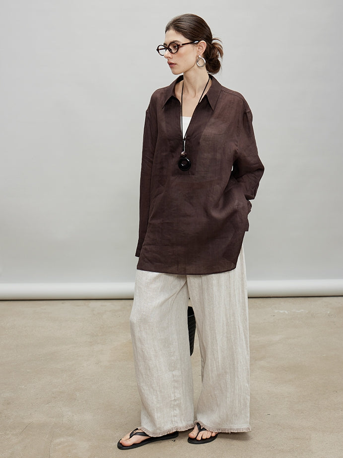 Loose Sleeveless Vest Or Wide Pants_BDHL7190