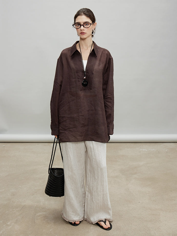 Loose Sleeveless Vest Or Wide Pants_BDHL7190