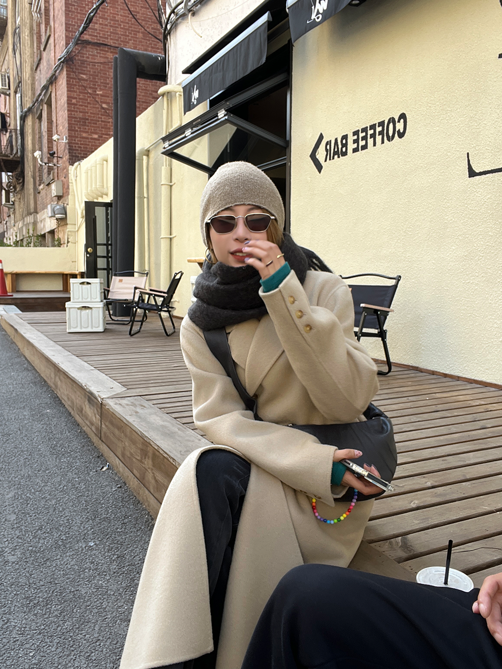 Double sided long woolen coat_BDHL5422