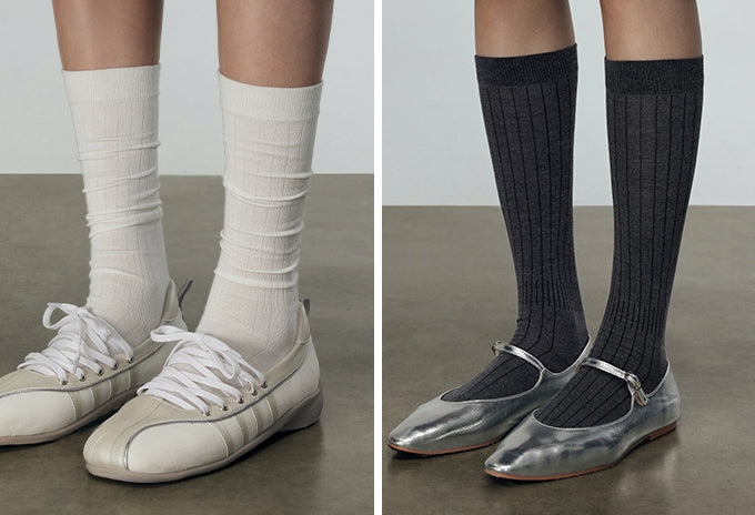 Thin Mid-Tube Socks_BDHL7241