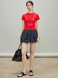 Reverse Stitch Slim Tops_BDHL7286