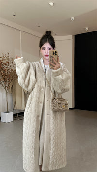 Winter twist cardigan coat_BDHL5353