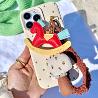 3D Leather Rocking Horse Phone Case_HL3270