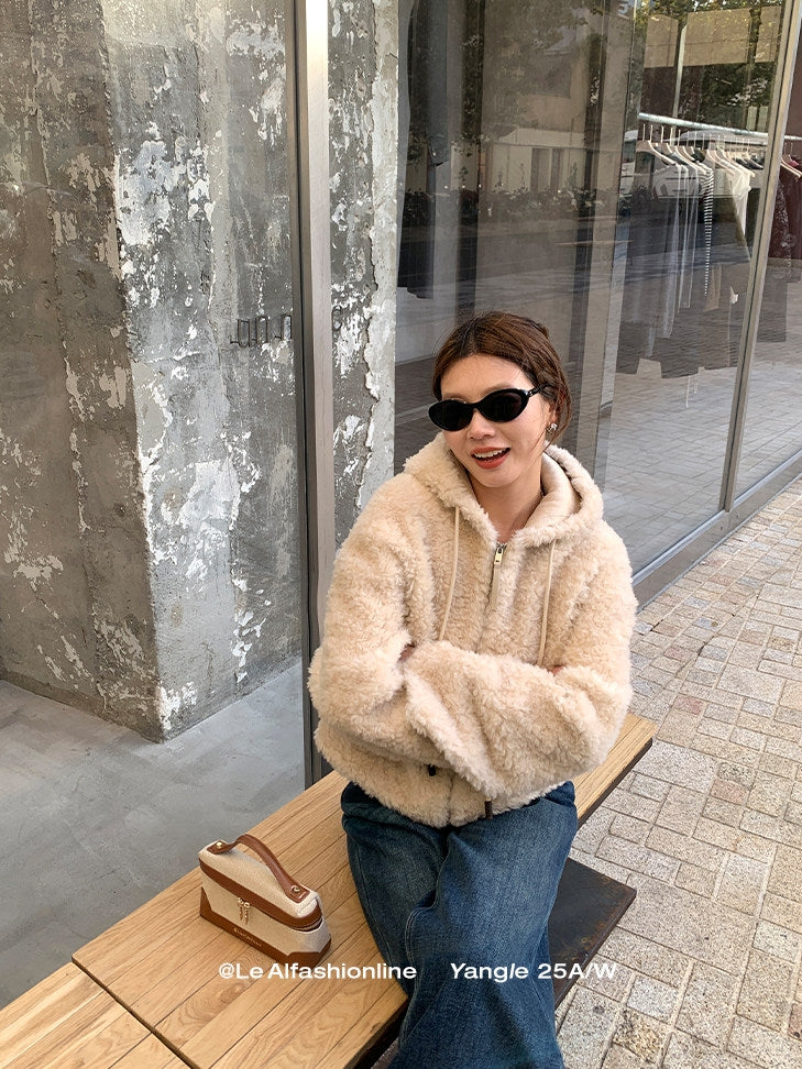 Hooded Zip-Up Short Jacket_BDHL8046