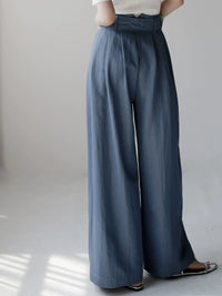 Spring Summer Loose Wide-Leg Trousers_BDHL7304