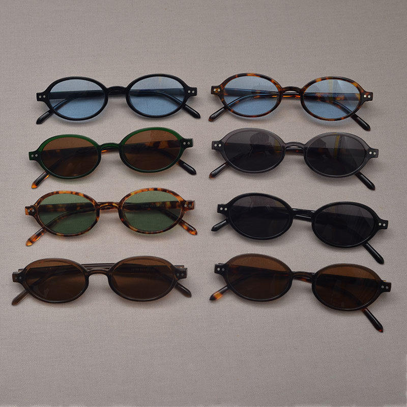 Retro Oval Metal Sunglasses_BDHL8373