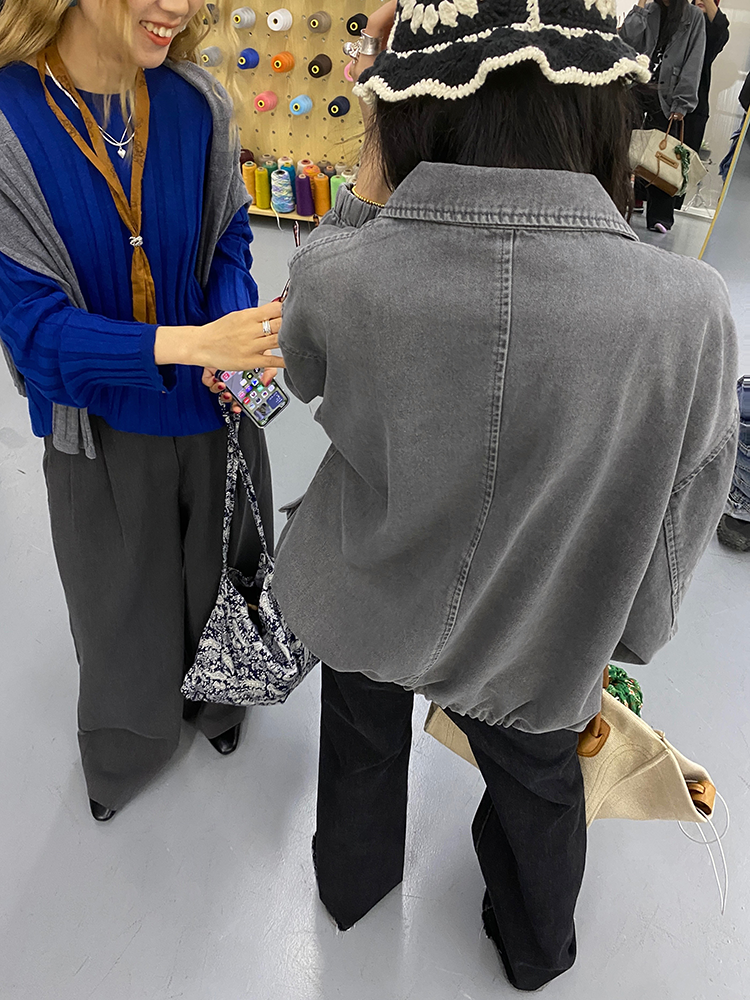 Loose Casual Denim Jacket_BDHL7250