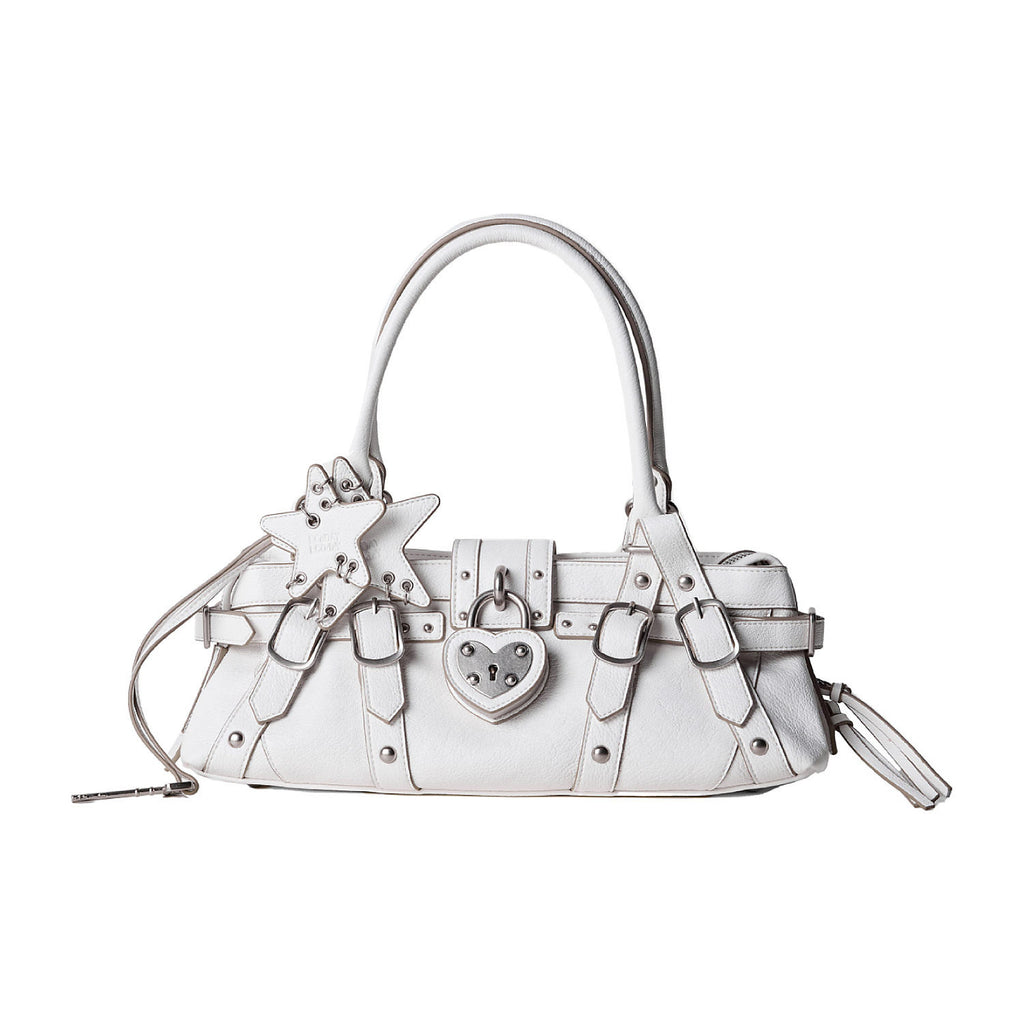 Heart-Lock Baguette Shoulder Bag_BDHL8326