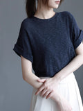 Flying Sleeve Knit Tops_BDHL7421