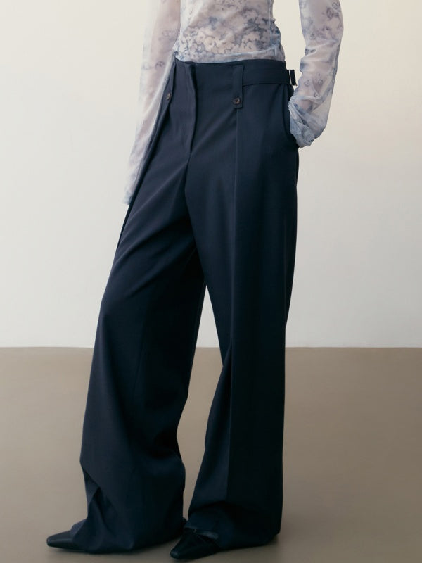 High Waisted Suit Wide Pants_BDHL6481