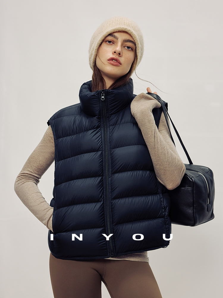 Stand-Collar Down Vest_BDHL7987