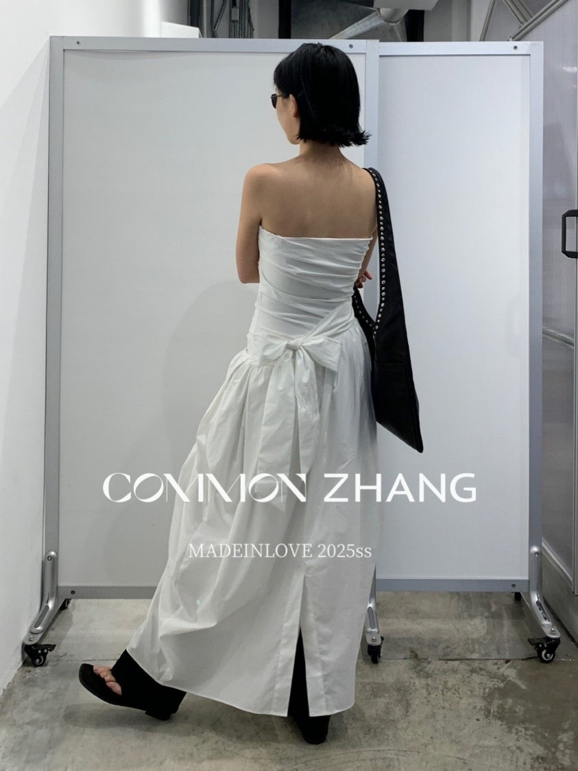 Ribbon A-Line Tube Top Dress_BDHL7565