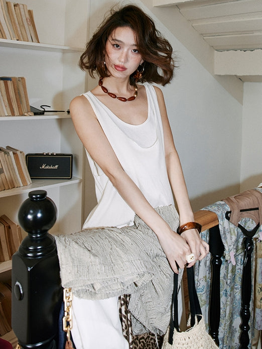 Layering Style Sleeveless Tops_BDHL7471