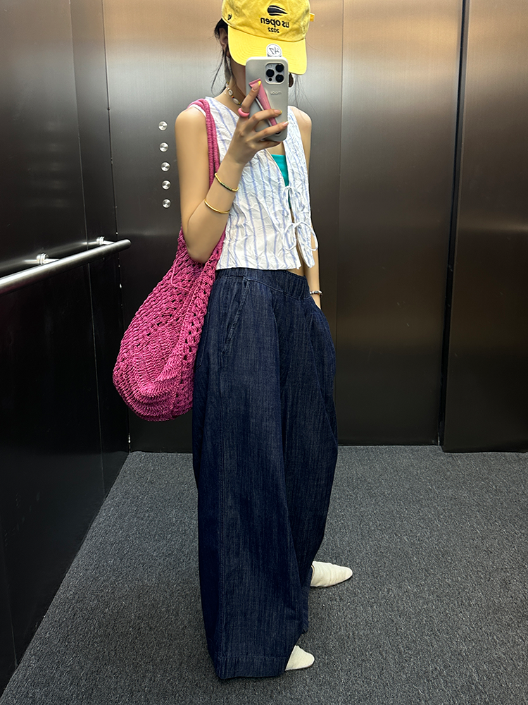 Crumpled Striped Vest_BDHL7249