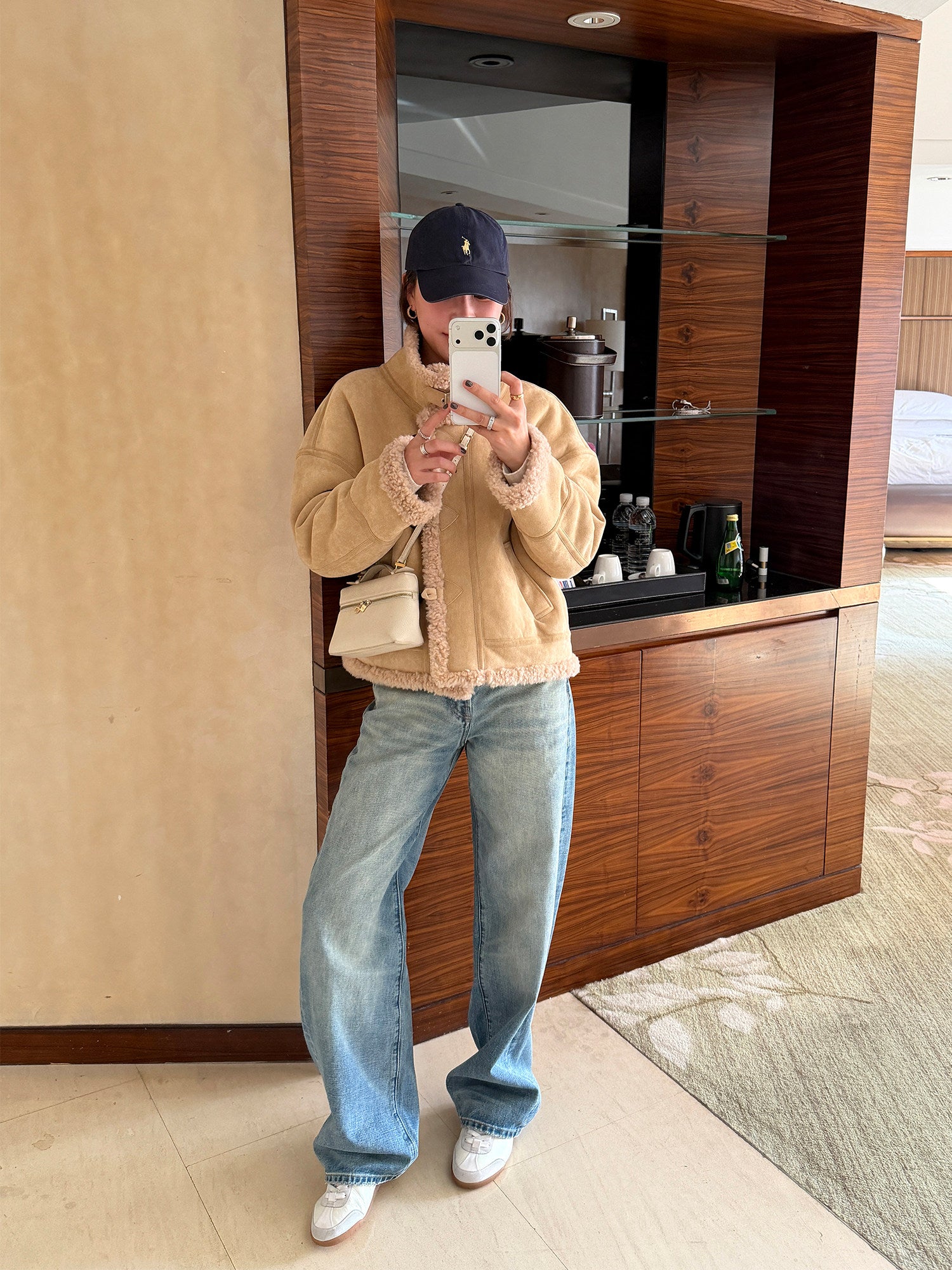 Stand-collar short-length jacket_BDHL8126