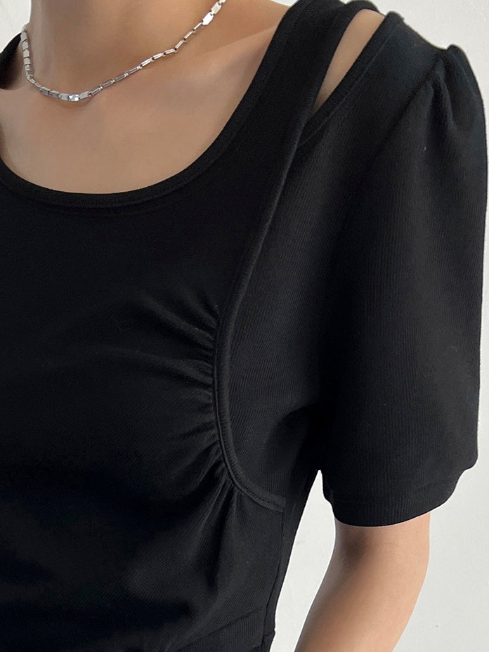 Slit Sleeveless Knit Dress_BDHL7569