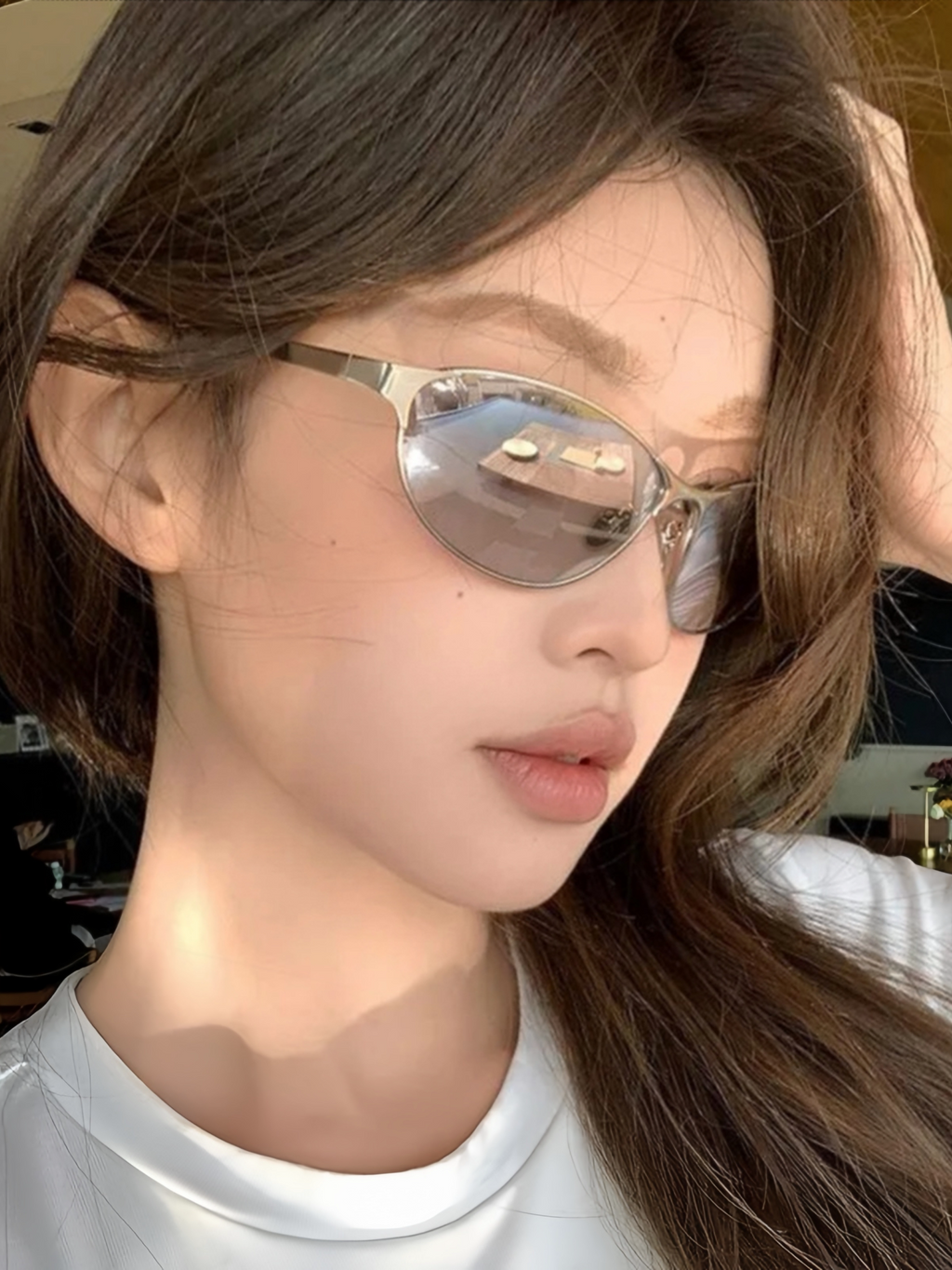 Y2K Oval Metal Sunglasses_BDHL8375