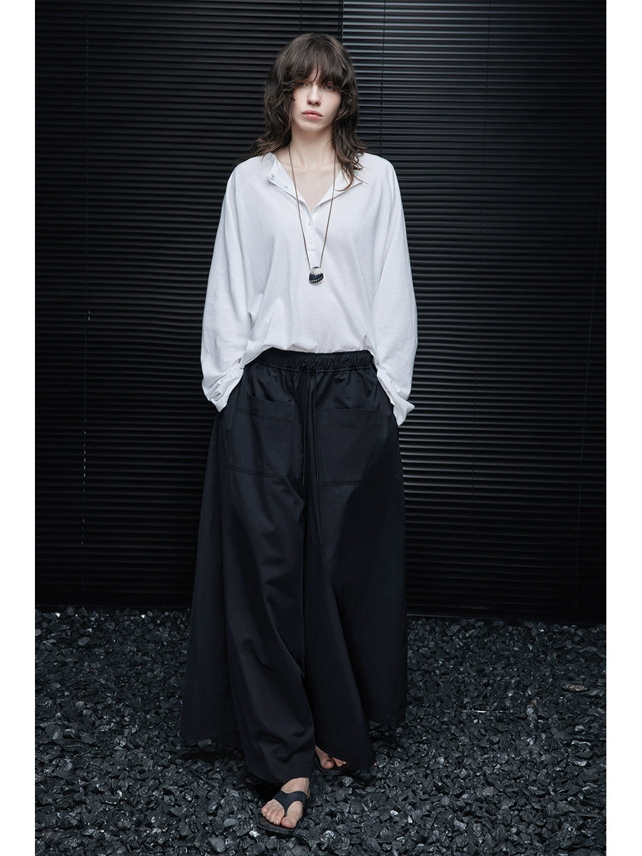 Wide-Leg Flare Pants with Statement Pockets_BDHL7644