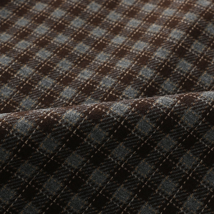 立領格紋上衣_BDHL7961