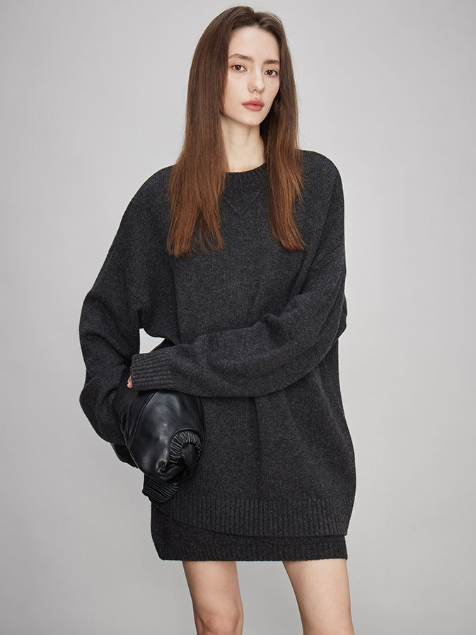 Loose Knit Tops Or Elasticated Waist Skirt_BDHL7994