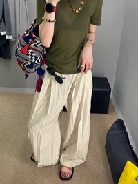 Striped Loose-Fitting Pants_BDHL7403