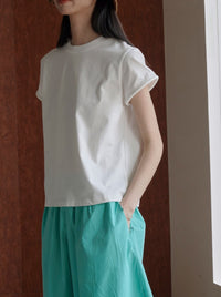 Shaped Wide-Sleeved T-Shirt_BDHL6212