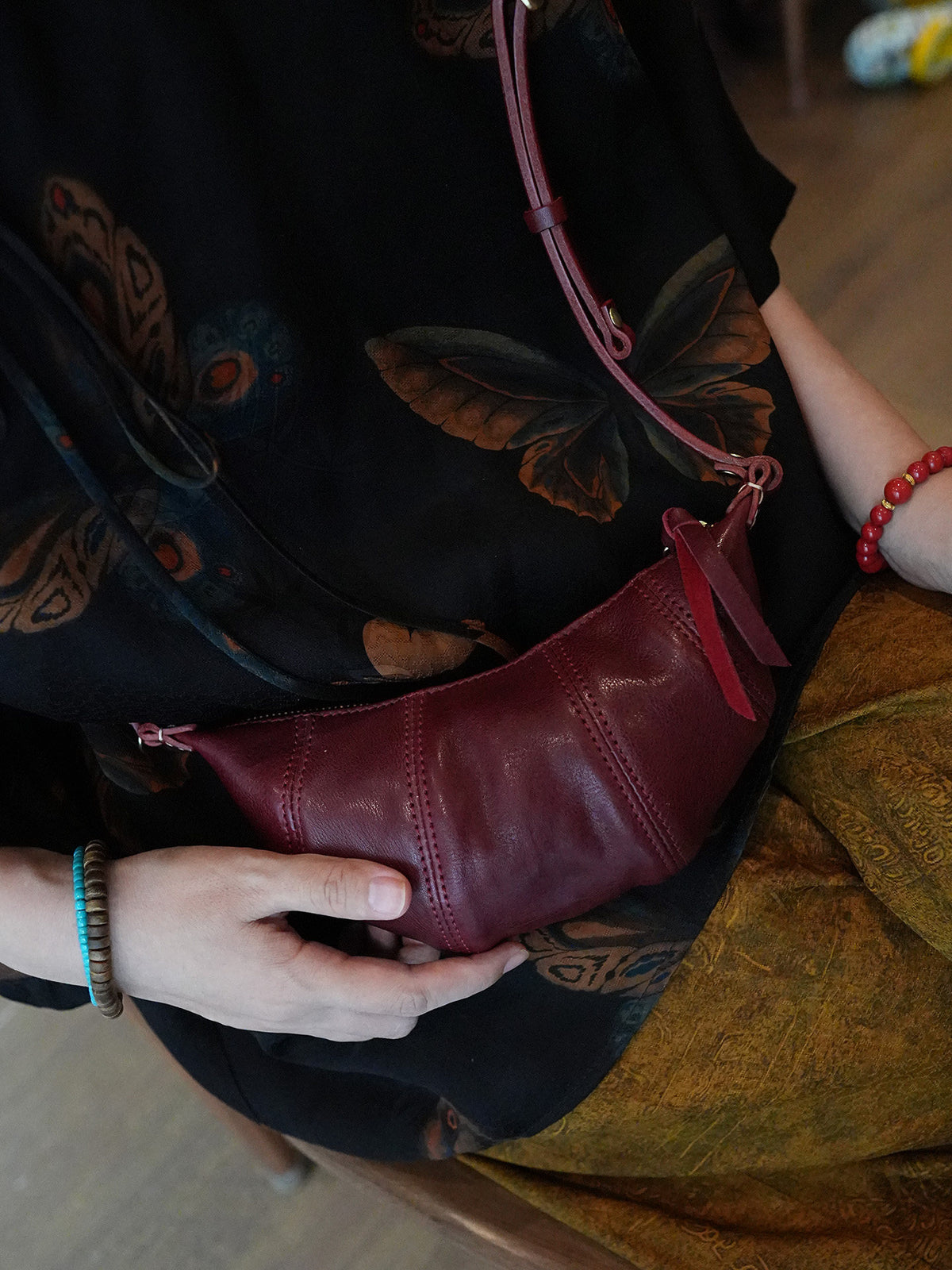 Leather Mini Croissant Crossbody Bag_BDHL8433