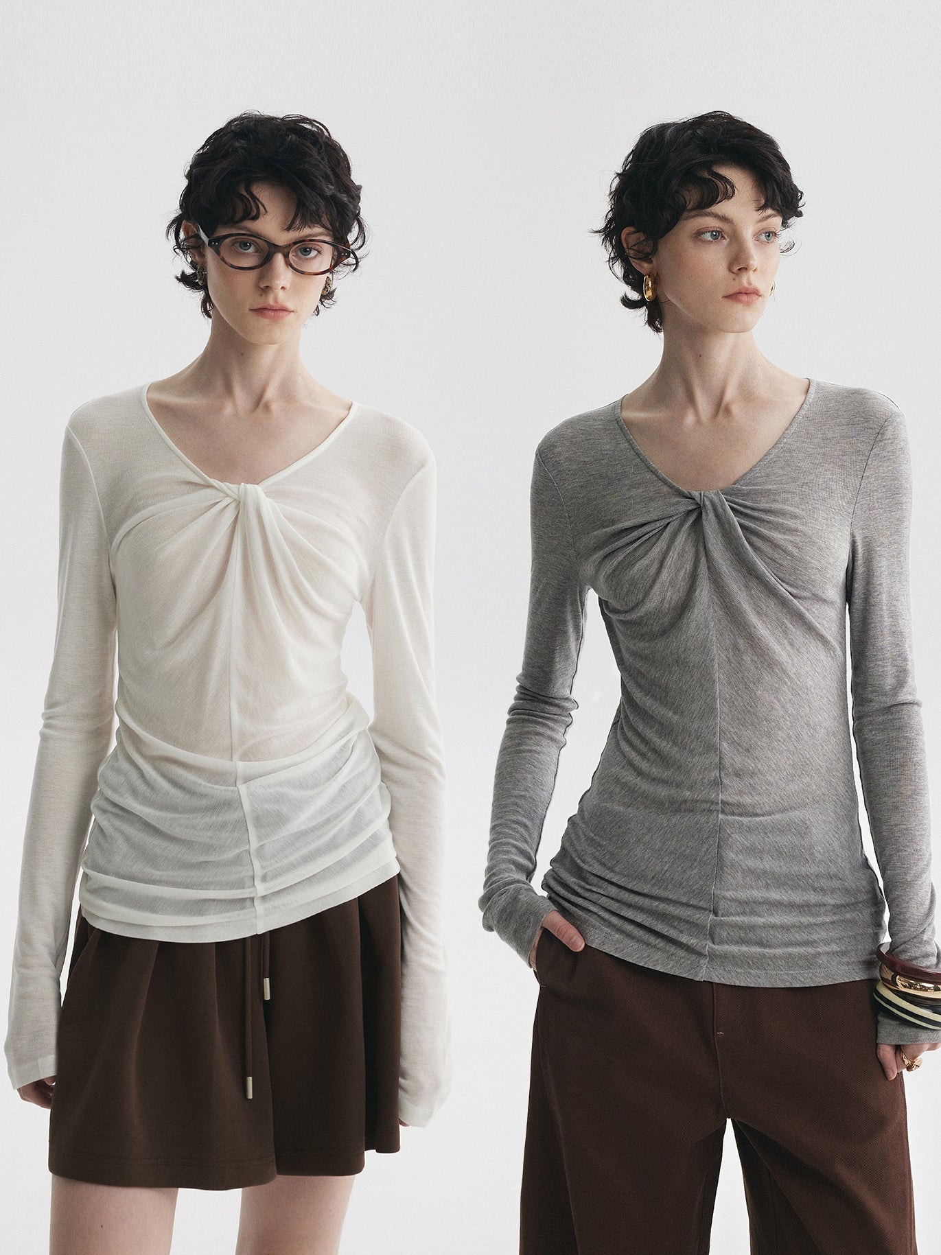Lightweight Slim-Fit Long-Sleeved Tops_BDHL7725