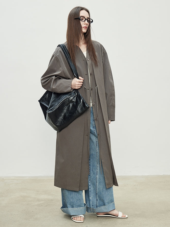 Fake Two-Piece Mid-Length Jacket_BDHL7188