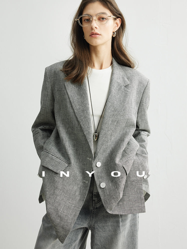 Staggered Lattice Suit Jacket_BDHL7173