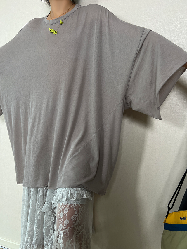 Loose Three-Quarter Sleeve T-Shirt_BDHL6339