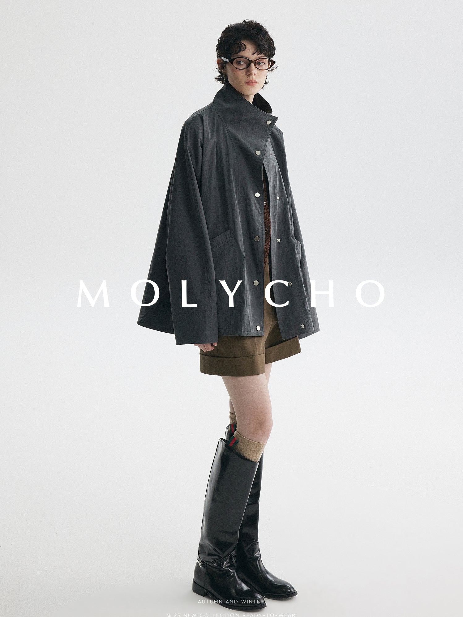 Medium-Length Stand-Collar Jacket_BDHL7724