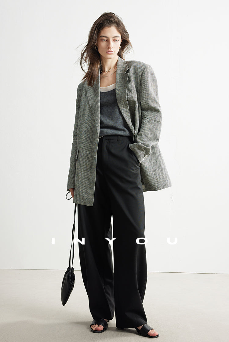 Staggered Lattice Suit Jacket_BDHL7173