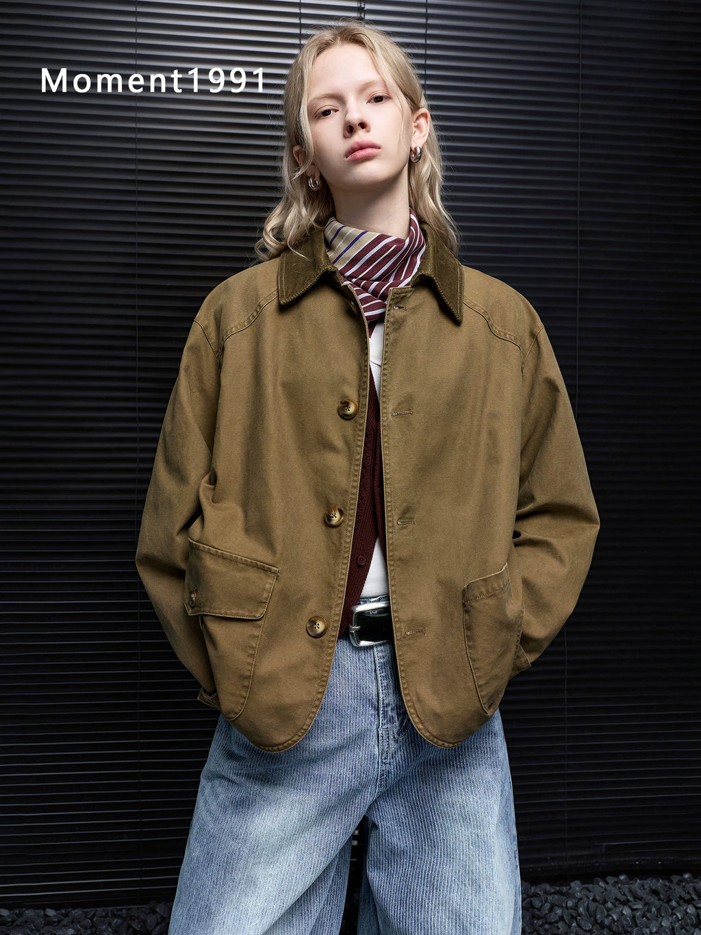Lapel Multi Pocket Utility Jacket_BDHL8407