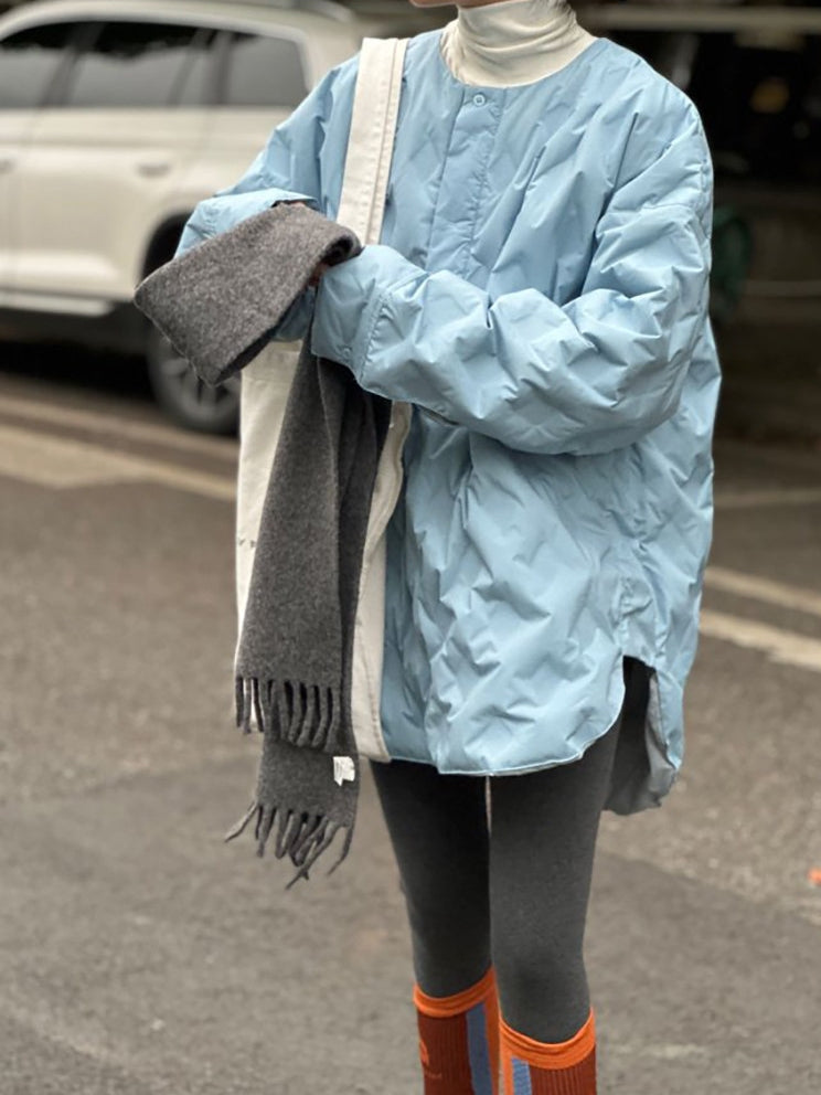 圓領套頭羽絨外套_BDHL8134