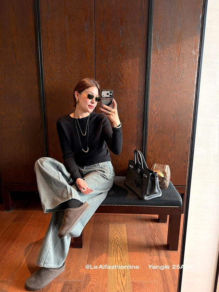 Lazy Seamless Knit Tops_BDHL8125