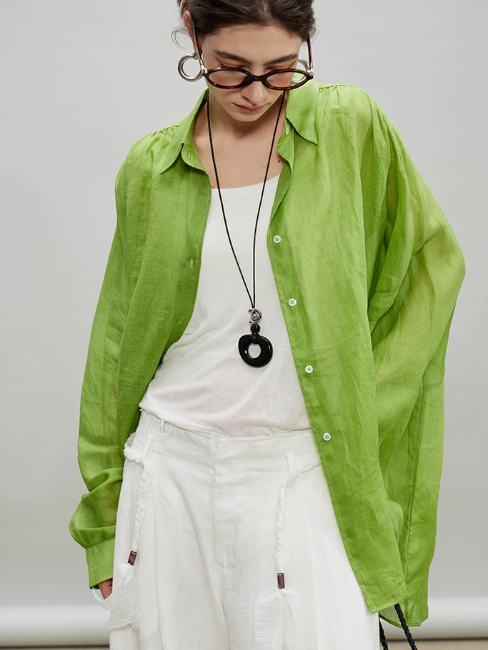 Slightly Transparent Wide Shirt_BDHL7199