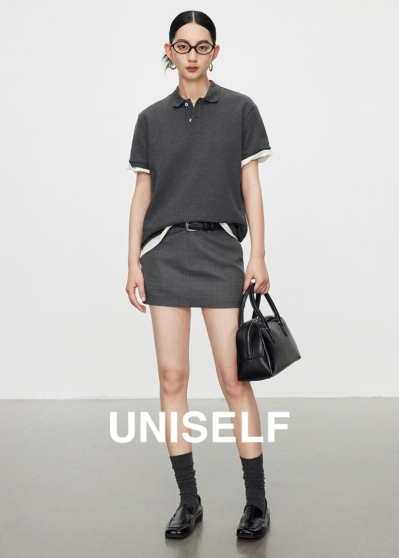 Simple Design Polo Shirt_BDHL7590